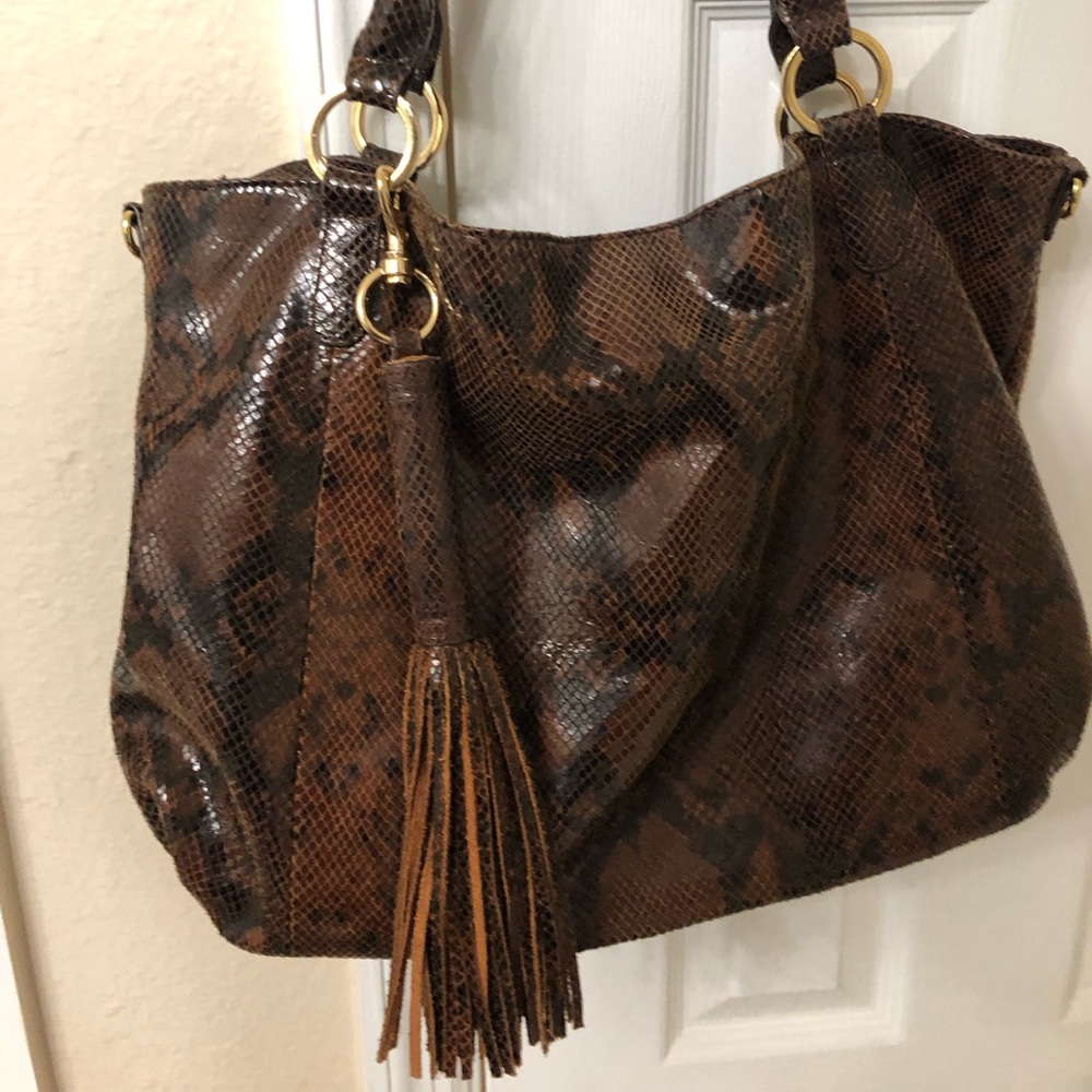 G.I.L.I. Snakeskin Handbag Genuine Leather